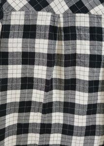 Black and White Buffalo Check  Shirt