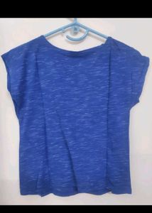 Sale🔥Stylish Blue Relaxed Fit Tee