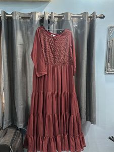Mauve Sequin Detail Dress