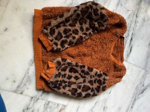 brown fur sweatshirt