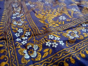 Vintage Batik Print Saree