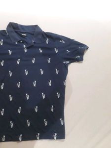 Zudio Polo Shirt L size navy Blue