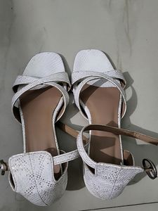 White Comfy Heels