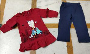 Cute Graphic Print Cord Set Only @85/-