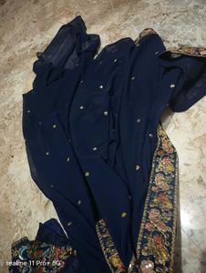 Embroidered Saree with Blouse