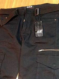 H&M Imported Black Cargo Pants