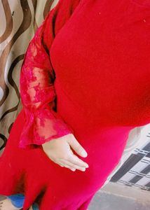 Elegant Maroon Dress