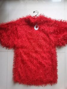 Red Ruffle  Top