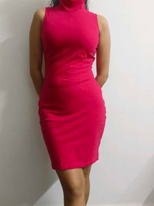 Faballey Hot Pink Bodycon Dress