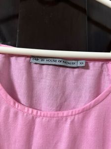 Pink Linen Kurta
