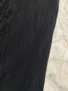 Stylish Black Flared Trouser With Belt