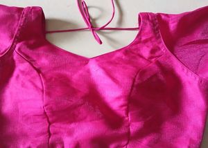 Hot Pink Padded Blouse @Rs.150
