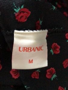 Black Floral Printed Dress (Women’s)