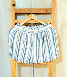 Cotton Stirp Design Short Waist Size-28