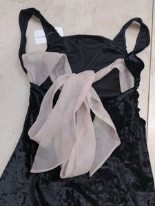 Elegant Black Velvet Dress