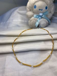 Gold &amp; Crystal Beaded Choker