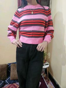 Striped Knit Sweater