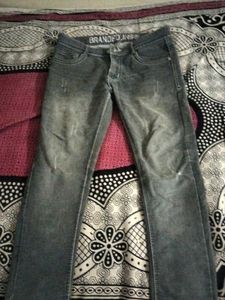 Stylish Gray Denim Jeans