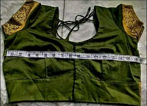 Olive Green Color Cotton blouse