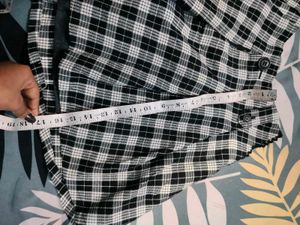 Checked Skort (Skirt With Attached Shorts)