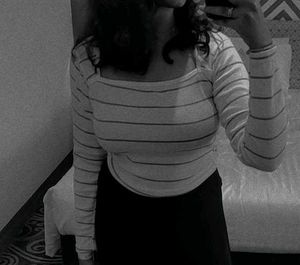 White Stripes Top