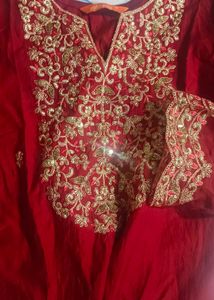 Elegant Red  Kurta Set