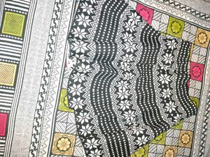 Black &amp; White Patterned Fabric