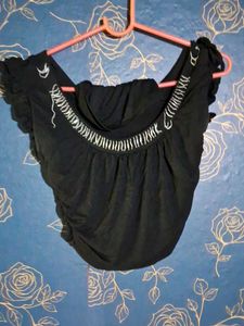 Black Embellished Top