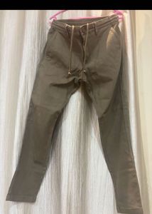 Olive Green Casual Pants