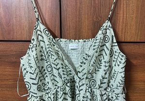 Printed Spaghetti Strap Dress