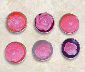 Tea Light Rose Shaped Candle