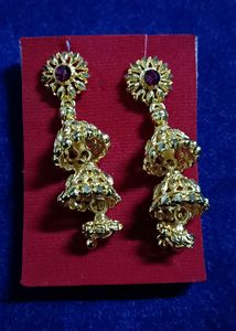 Golden Latkan Earrings.