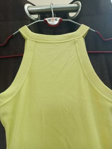 Yellow Bodycon Mini Dress