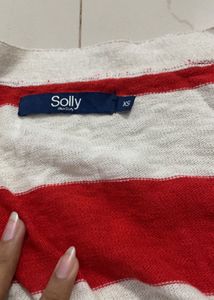 Red And White Cardigan For Christmas