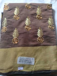 Beautiful Thread Work Saree