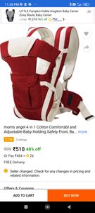 baby holding bag