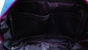 4 compartment blue pouch