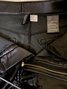 🖤✨H&amp;M Black Faux Leather Flare Pants