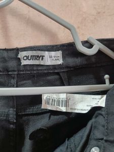 Outryt By Azorte Black Bootcut Jeans