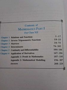 Mathematics NCERT Class XII
