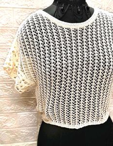 🎁Buy 2 Get 1 Free🎁 Size M/L Crochet Crop Top