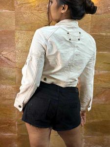 Unique Printed Cropped Jacket