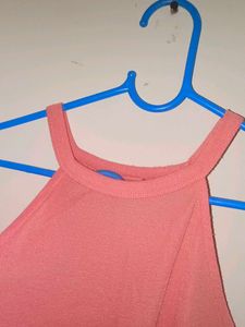 Peach Halter Top