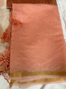 Banarasi Peach Suit Set