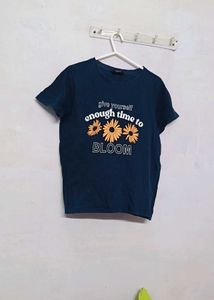 Navy Bloom Graphic Tee
