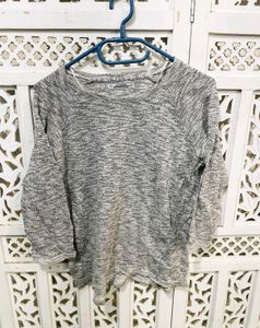 🎀Imported Gray Sleeve Top