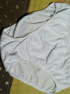 Striped White Briefs