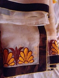 Cream Color Saree