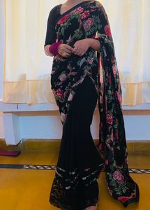 Floral Print Saree