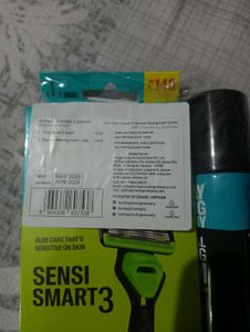 Sensi Smart Razor and Charcoal Shaving Foam Combo
